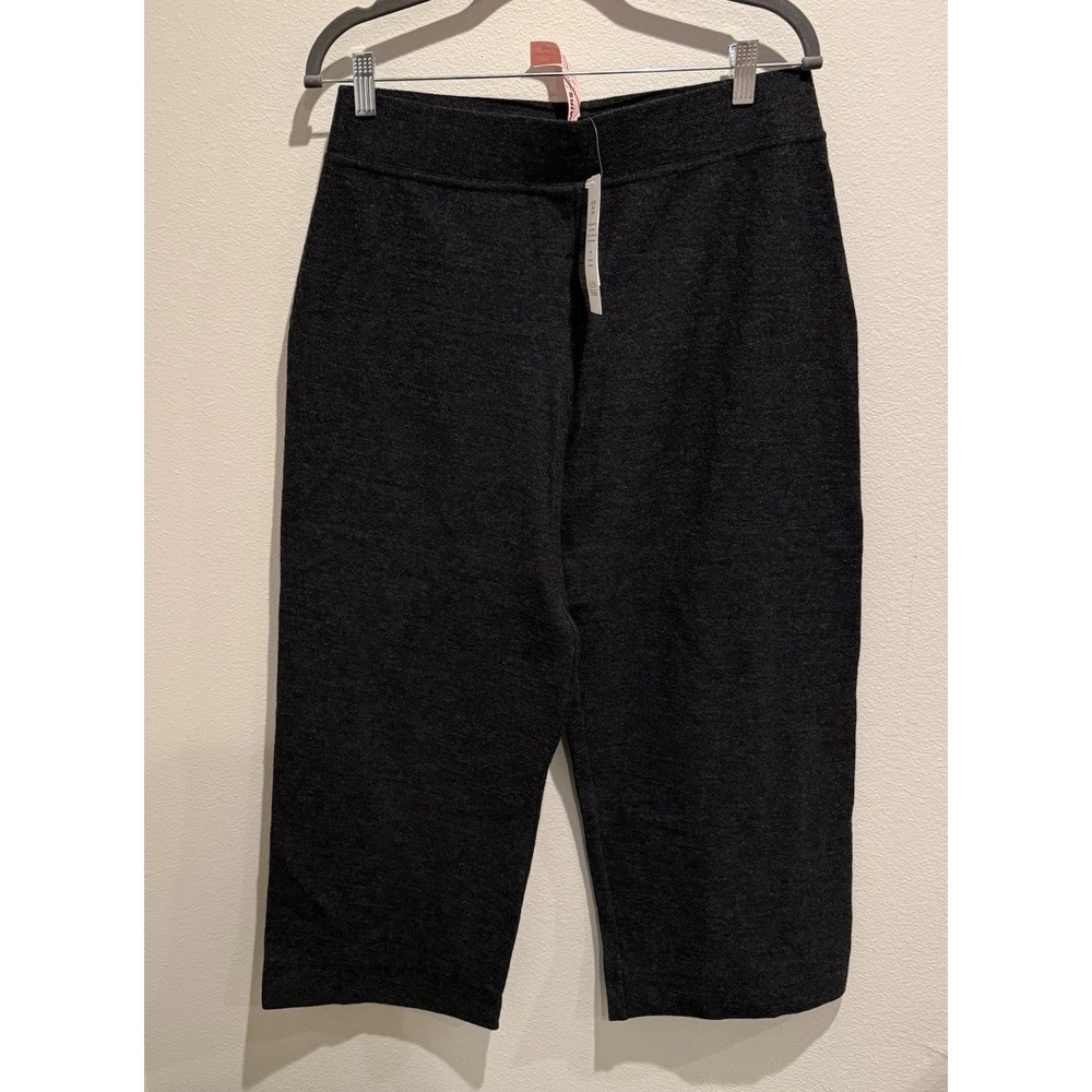 Eileen Fisher Black 100% Wool straight Leg Pants W/ Yoke Size S (25.5" Inseam)